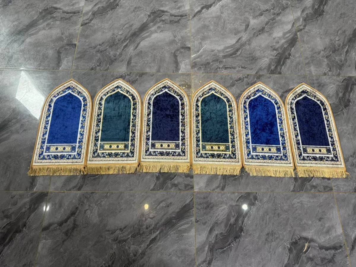 gold velvet prayer blanket