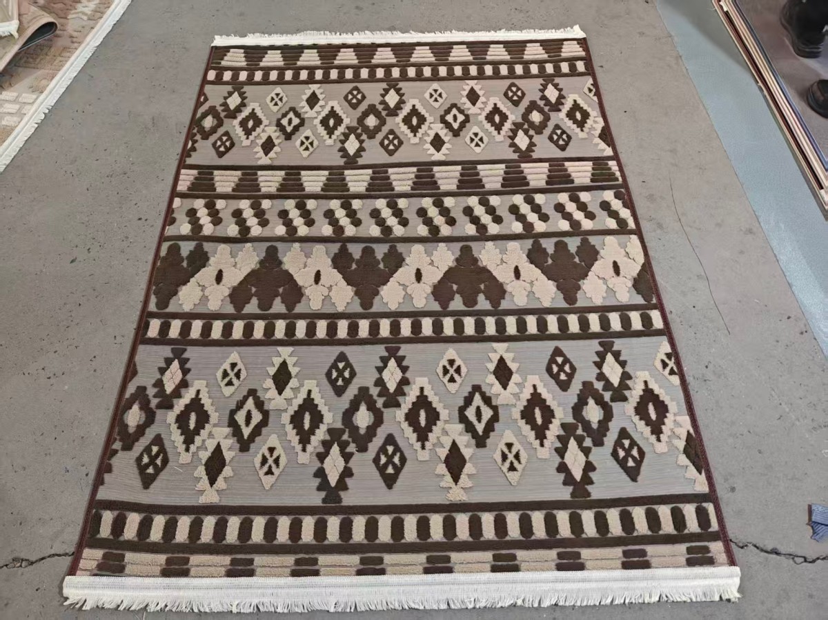 Cotton velvet carpet