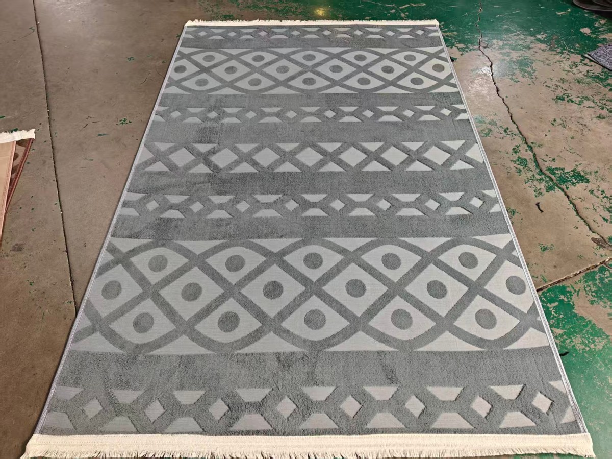 Cotton velvet carpet