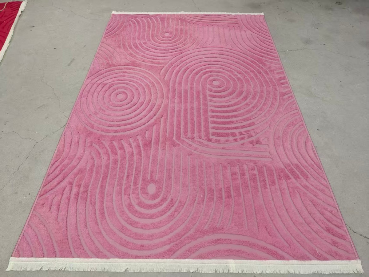 Cotton velvet carpet